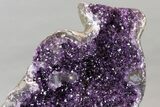 Amethyst Geode with Metal Stand - Deep Purple Crystals #227743-4